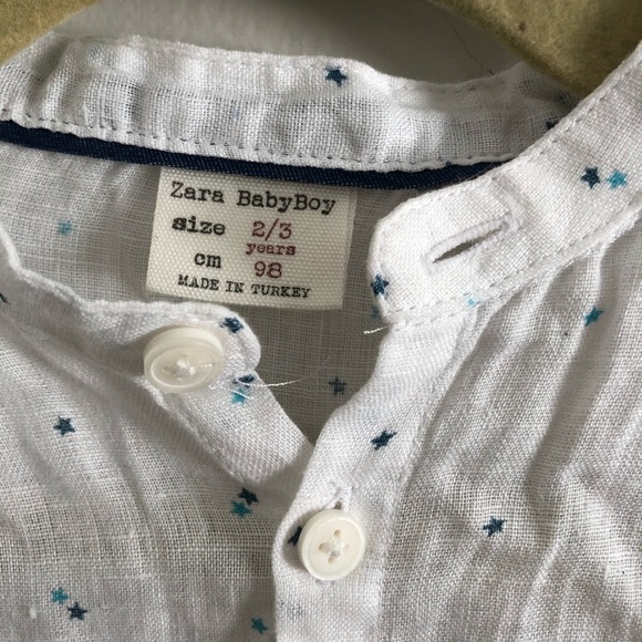 Zara Stars Button Down Shirt - Picture 2 of 5
